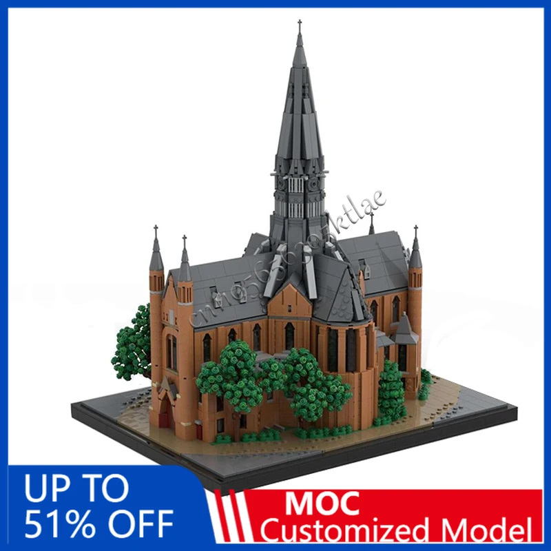 

6808 PCS Vondelkerk Netherlands Modular Block City Building Block Realistic Urban Architecture Model Toy Kids DIY Assembly Gift