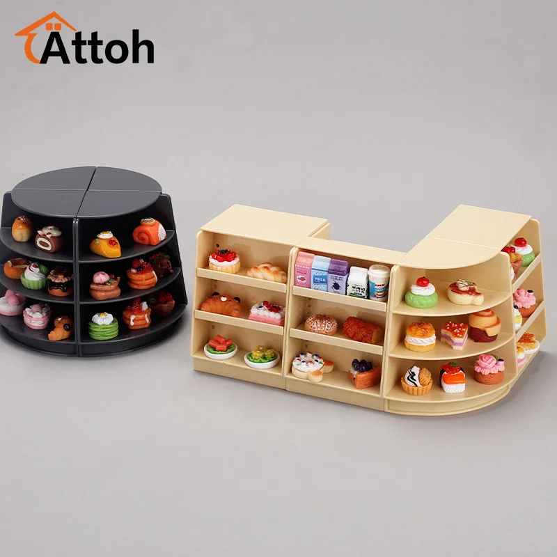 Nowy 1 szt. Domek dla lalek miniaturowy supermarket pusta półka Model Mini stojak do przechowywania stojak Model zabawka Decor