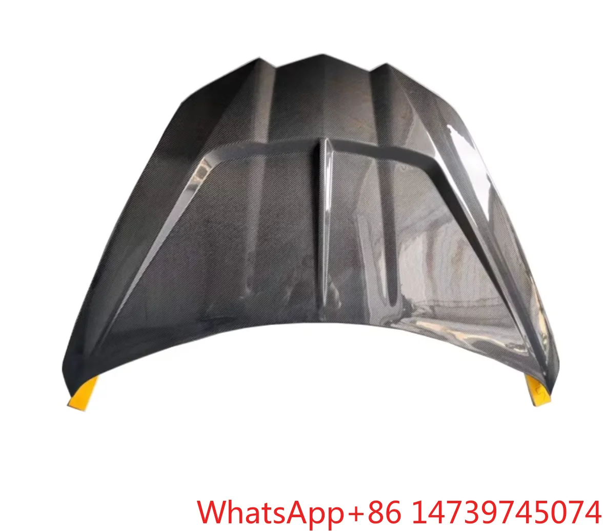 Screw-On Black Carbon Fiber Engine Hood C8 High Performance Front Bonnet Exterior Upgrade PartsCar Parts And Car Kits