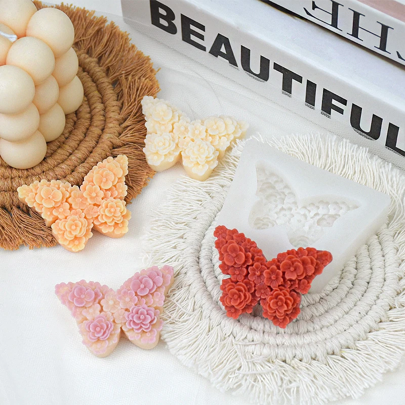 Butterfly Silicone Molds Butterfly Gypsum Concrete Mould DIY Home Decoration Resin Mold Casting Aromatherapy Mould