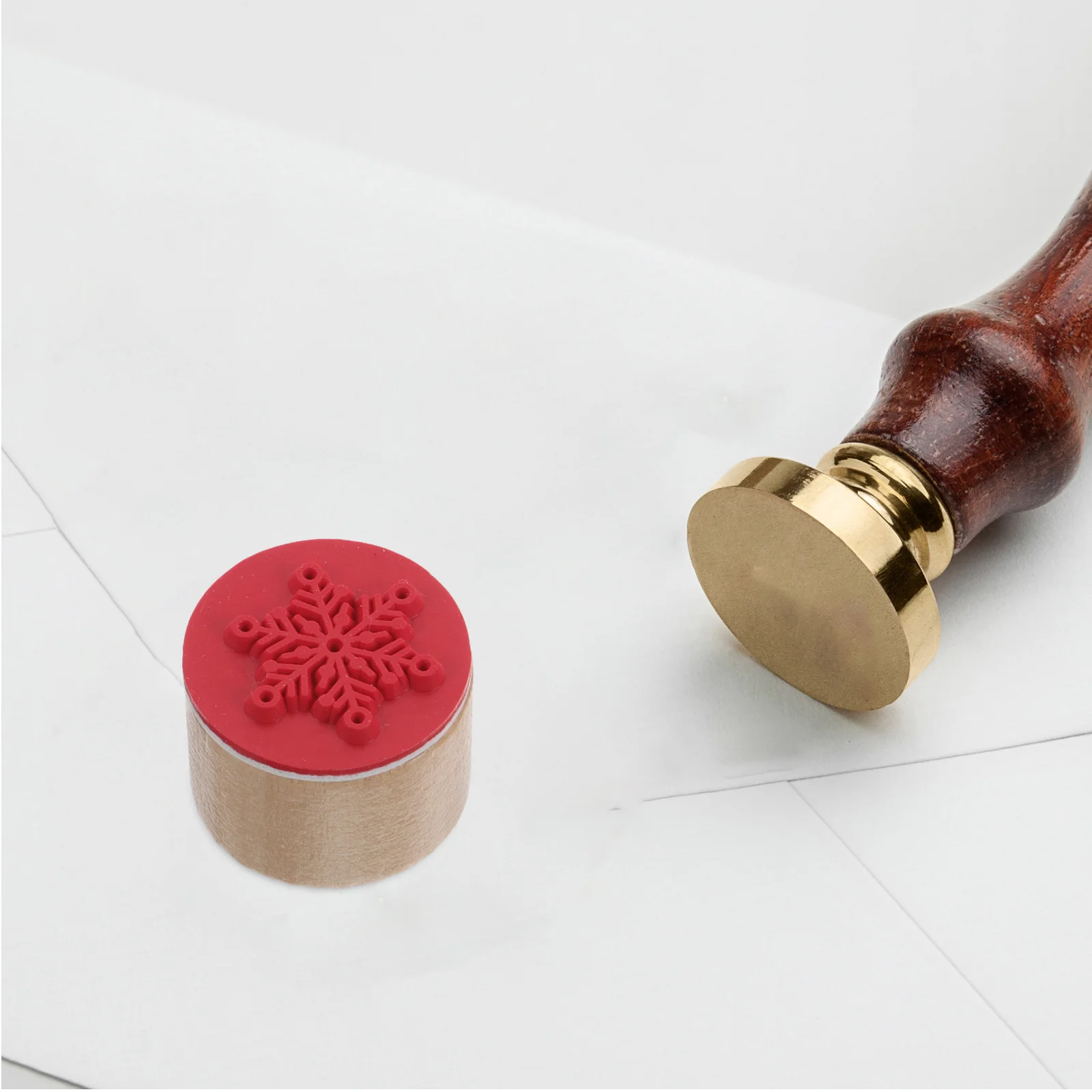 6 Stuks Ronde Houten Scrapbooking DIY Craft Kaarten Houten Afdrukken Blokken Langdurig Materiaal 3x3x2.2cm