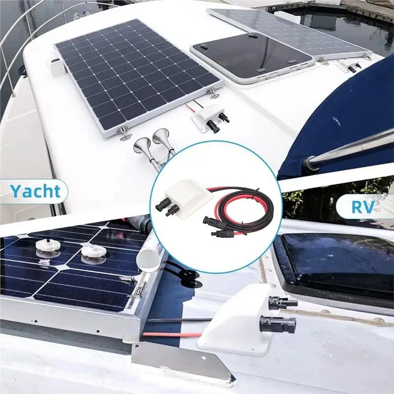 Mar.For RV For Yacht Compatible Weatherproof Solar Dual Cable Entry System- For RV Roof Solar Panels& A Variety Of Installations