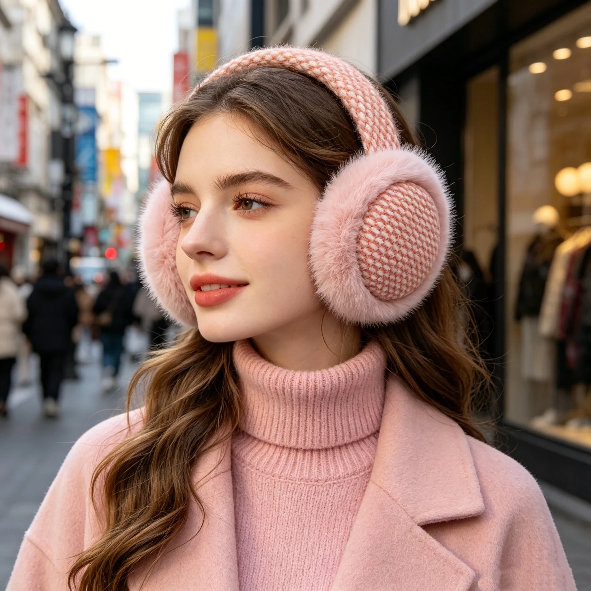 Dzianinowe, pluszowe nauszniki – Earmuffs Foldable recenzja i cena