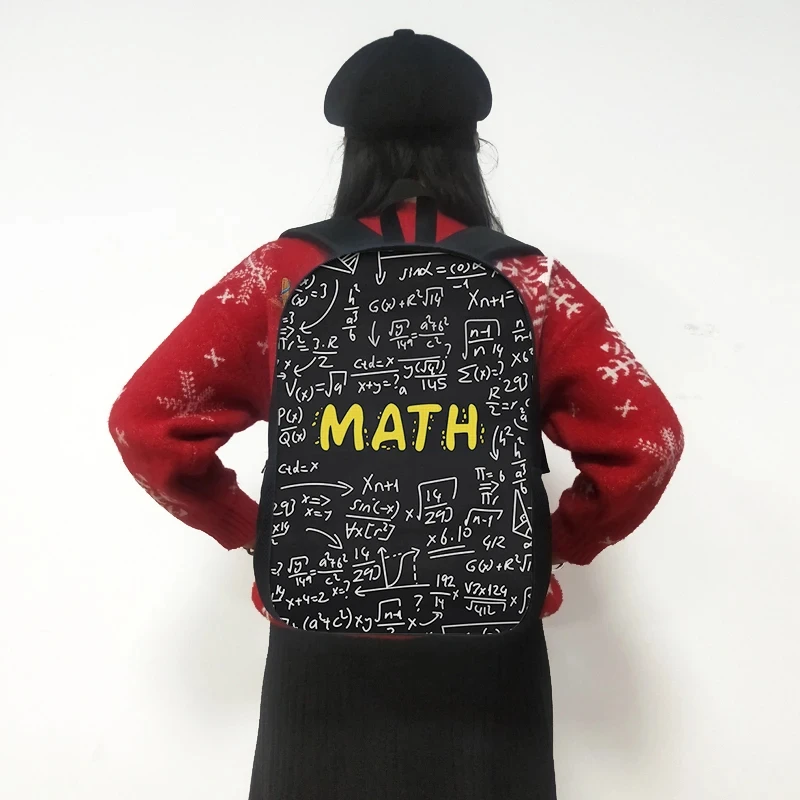 Engraçado Álgebra Matemática Dança Move Mochila para Adolescente, Crianças Mochilas Escolares, Crianças Bookbag, Mochila Adolescente, Fórmula Matemática