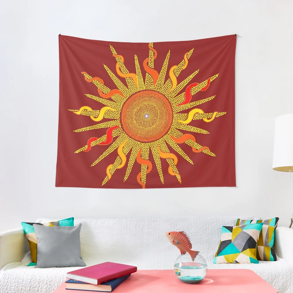 

Let The Sunshine In - Dots Painting Tapestry Nordic Home Decor Art Mural House Decorations Room Decor Cute Tapestry