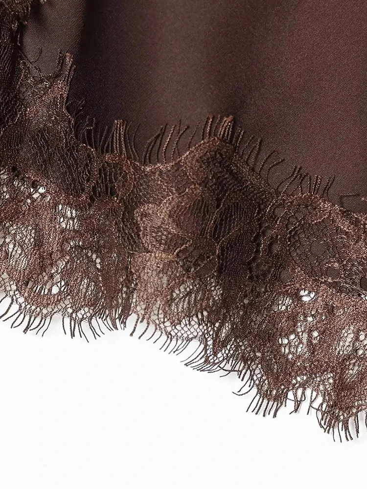 Damska Nowa Seksowna Nieregularna Koronkowa Spódnica Modna Asymetryczna Krótka Spódnica Modna Spódnica na Imprezę