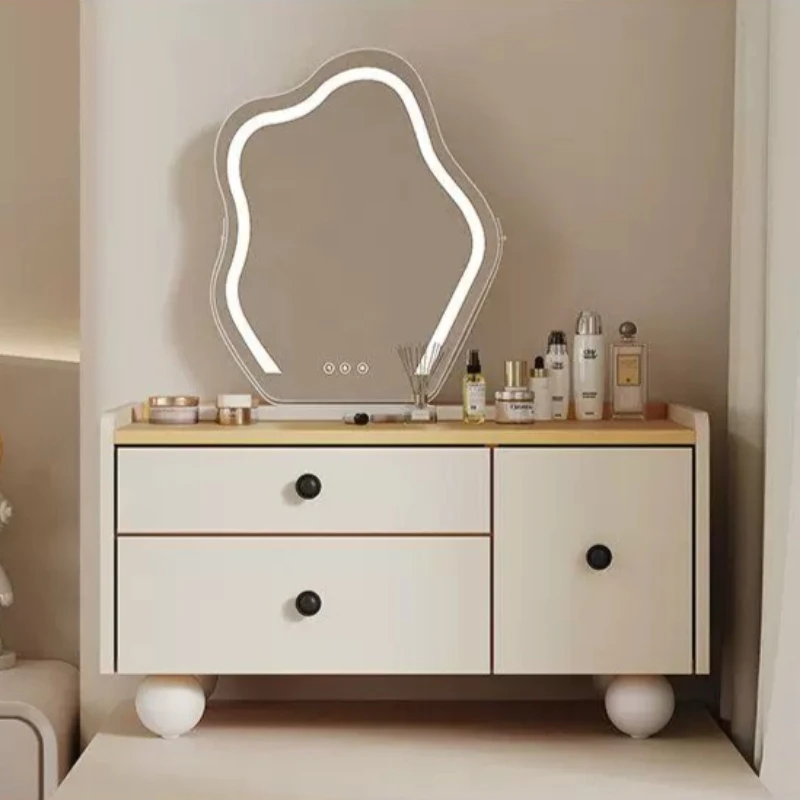 Modern European Vanity Table Bedroom Makeup Small Mid Century Dressing Table Storage Cosmetics Mesa De Maquillaje Home Furniture