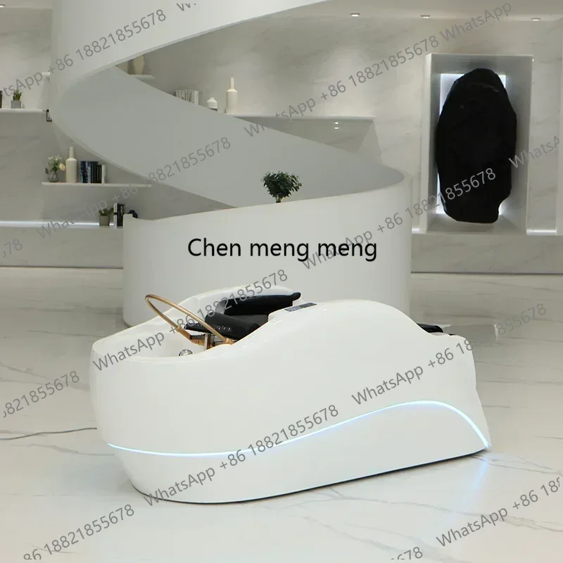 

zE5556Smart Electric Massage Shampoo Chairs Water Cycle Ergonomics Shampoo Bed Barber Shop Hair Salon Furniture Silla De Champu