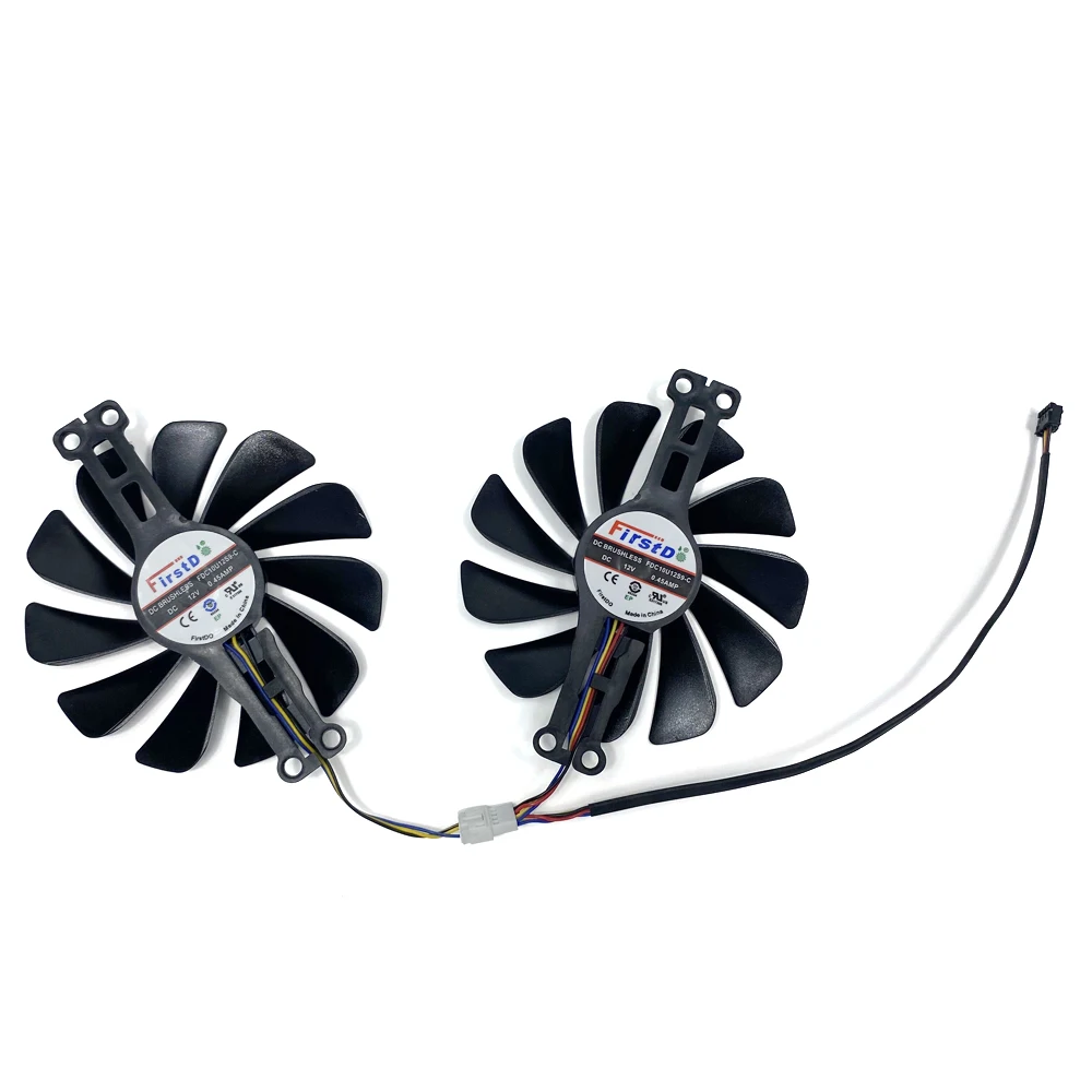 New 2pcs Cooling Fan 95MM FDC10U12S9-C RX6600 6600XT Kipas Kartu Grafis untuk XFX Radeon RX 6600 XT Kipas Kartu Video Gaming