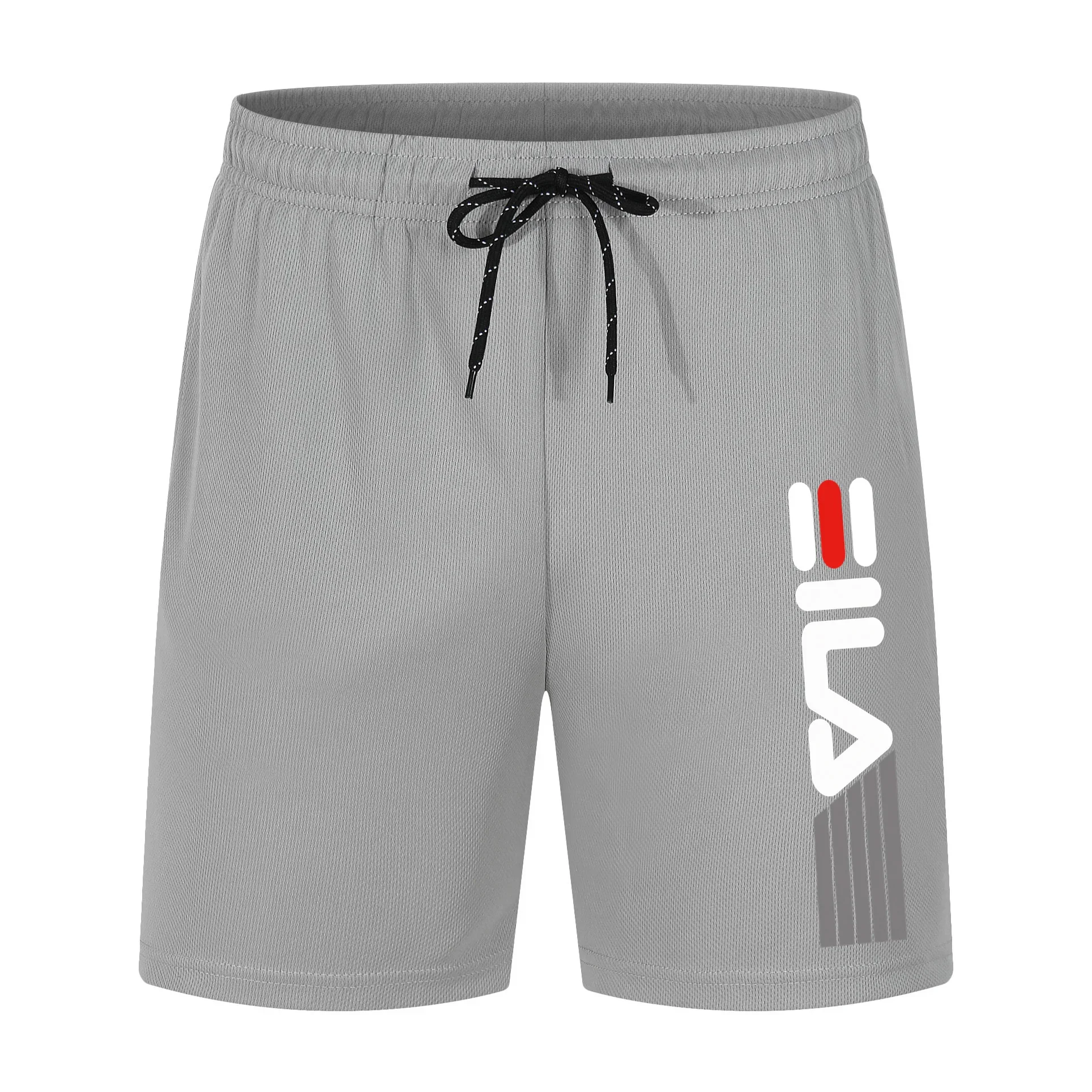 Pantalones de playa de alta calidad para hombre, pantalones cortos deportivos para entrenamiento de gimnasia, pantalones informales de punto para correr de secado rápido, verano 2025