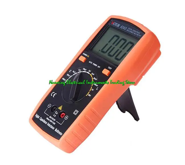 VICTOR VC6243/VC6013 Digital Capacitance LCR meter Handheld capacitor tester LCD Backlight diode capacimetro multimeter