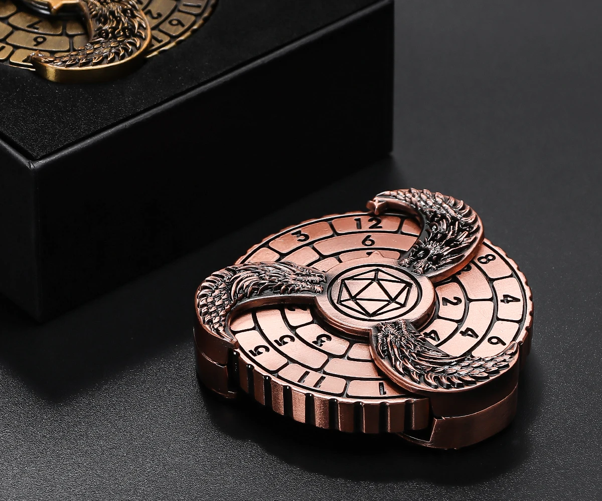Metal 7-in-1 Roulette Dice Spinner for Tabletop RPGs - Dungeons & Dragons Gaming