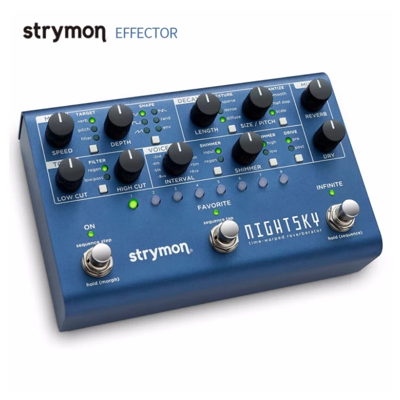Strymon NIGHTSKY Time Warped Reverberator EFFECTS Pedal potente, plataforma de diseño de sonido experimental práctica
