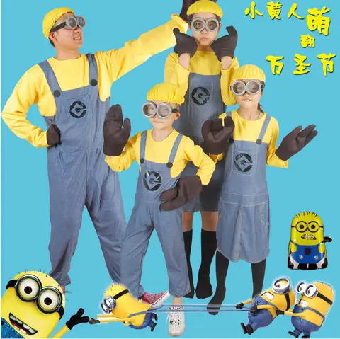 Halloween performance costumes childrens Minions cosplay costumes anime cartoon thief dad performance costumes