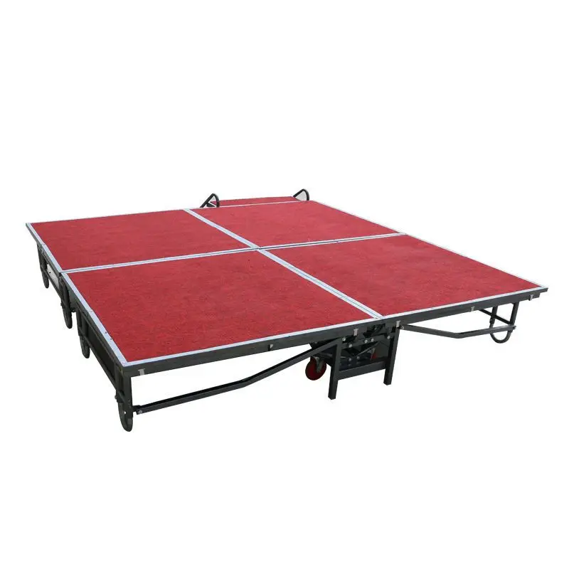 Adjustable Foldable Activity Stage Mobile Platform Frame Suitable  Hotel Wedding Performance Kindergarten And Conference Events