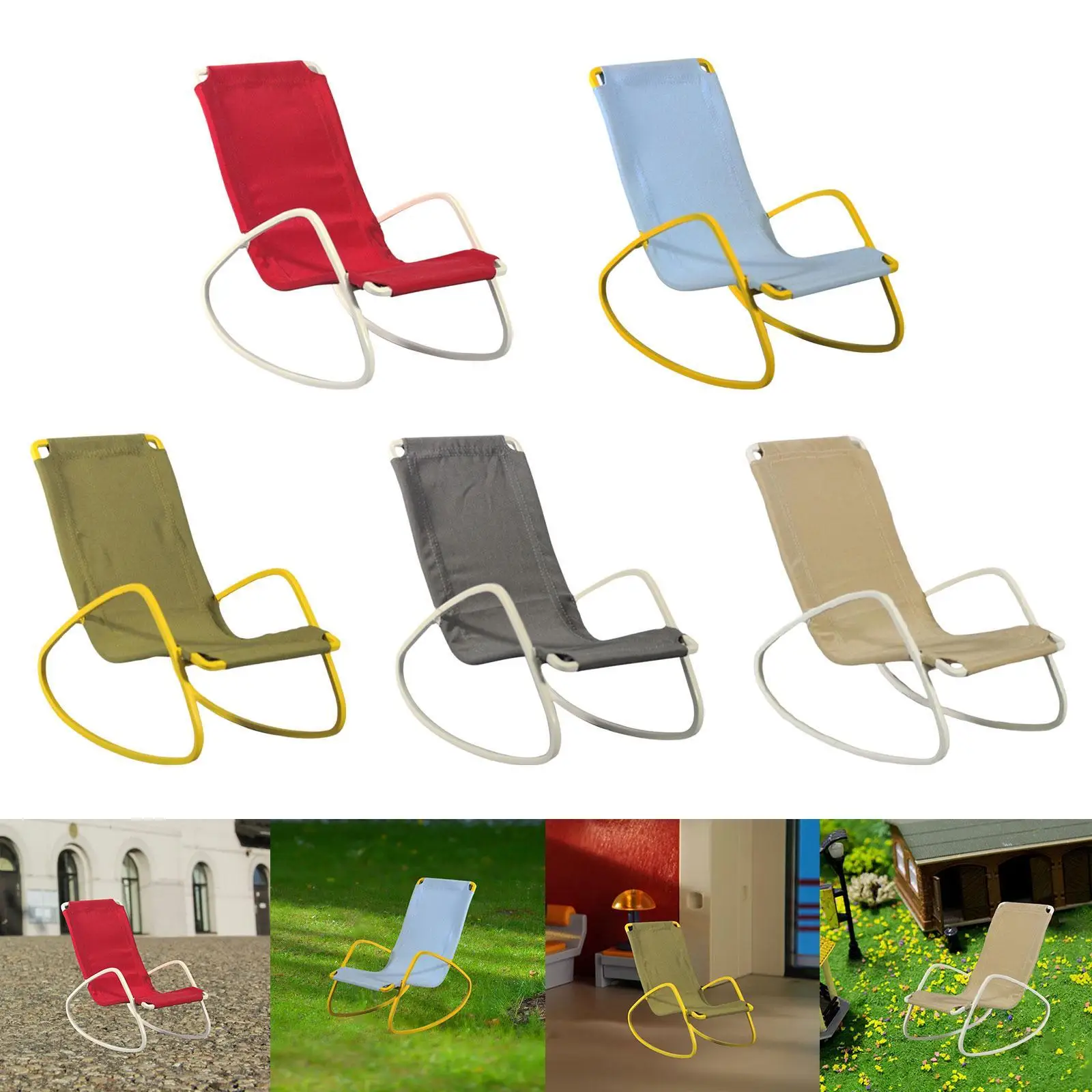 Set di divani e sedie per casa delle bambole in miniatura per bambini: oggetti di scena realistici per foto e mobili da gioco