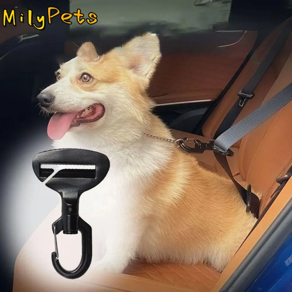 

Anti-interference Pet Safety Buckle Sustainable Durable Pet Travel Car Seat Hook Easy to Use Dogs Locking Snap Seat Belts