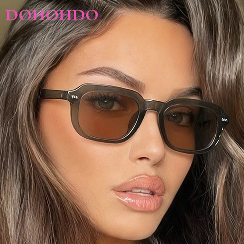 

Vintage Classic Square Rice Nail Women Sunglasses Fashion Designer Small Frame Men Shades Outdoor Driving Sunglass Unisex UV400