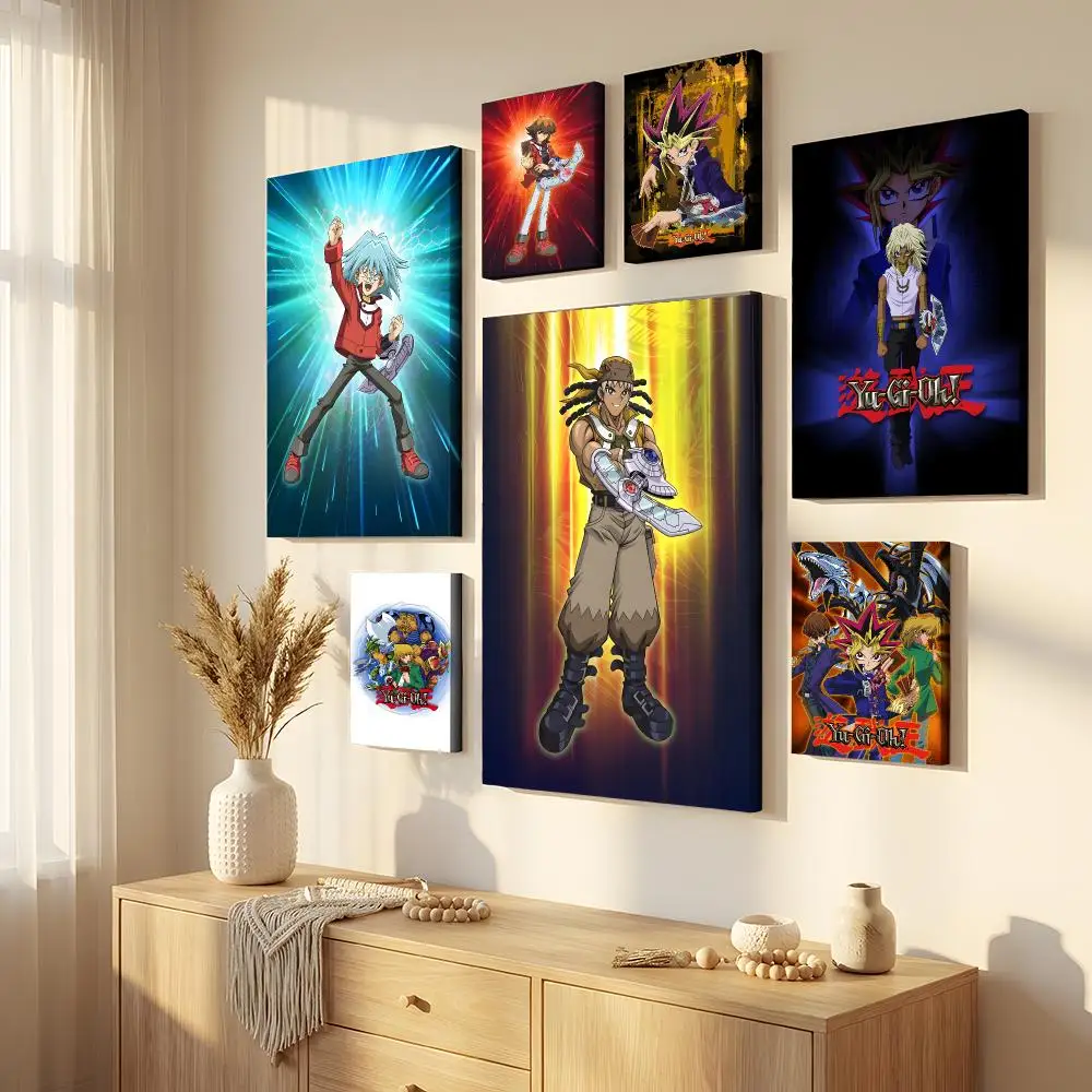 Cool Yu-Gi-Oh Anime Framed Wall Painting Canvas Wall Art Inner Frame Waterproof Home Decor For Living Room
