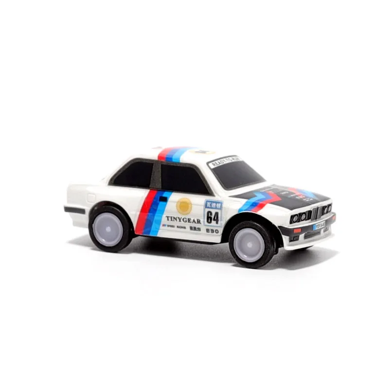 HSP TinyGear 1/64 Mini voiture télécommandée RC Simulation de bureau roue motrice arrière voiture de course plat course compétition jouet
