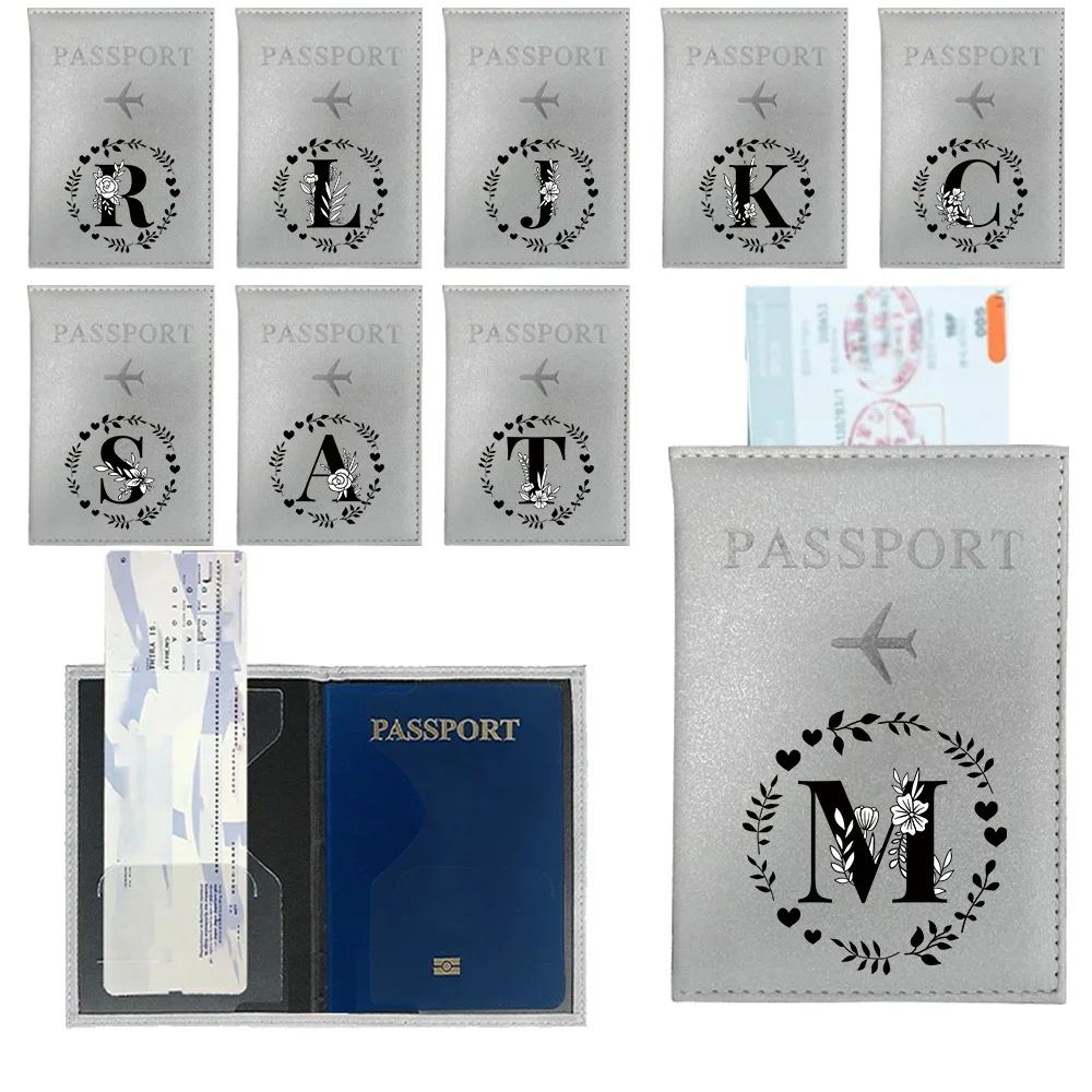 

Passport Bag Protective Cover Travel Wallet Card Holder Passport Holder Air Ticket Holder Storage Bag Garlandletter Print Series