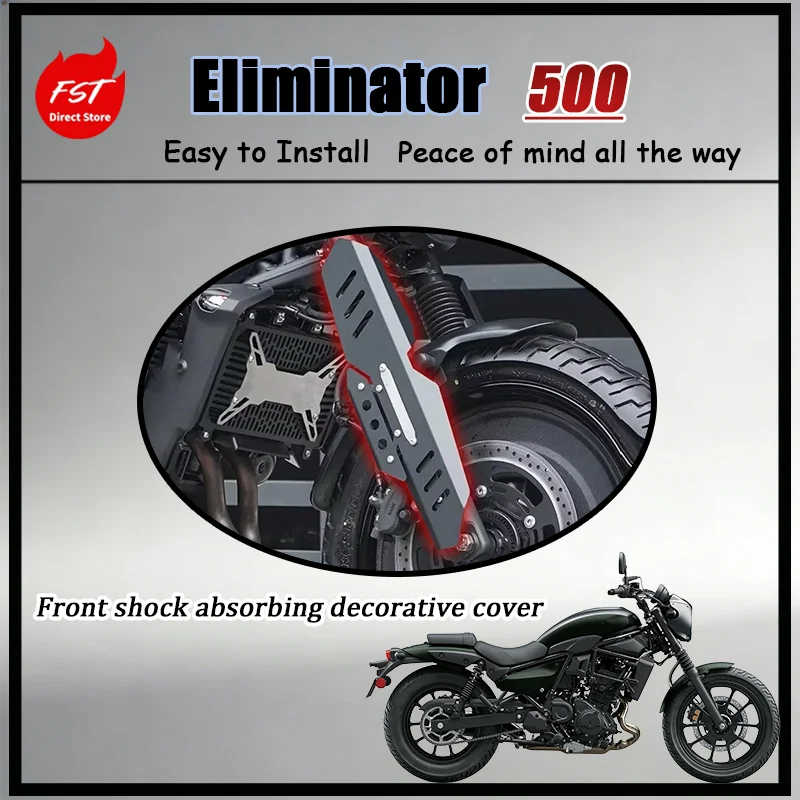 

For Eliminator 500 Aluminum Front Fork Protective Cover Shock Absorber Decor Cap Retro Modified Motorcycle Partor