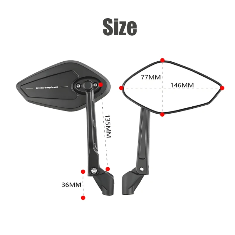 دراجة نارية مرآة الرؤية الخلفية 8 مللي متر 10 مللي متر الألومنيوم المرايا الجانبية الخلفية العالمي ل KTM DUKE 125 200 1290 سوبر ديوك R RC390 RC200 LC4 #6