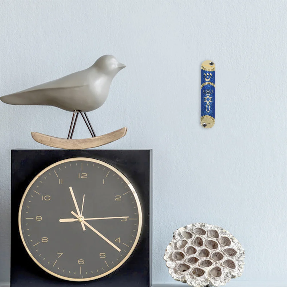 

2Sets Metal Mezuzah Scroll Jewish Religious Decor Home Symbol Faithful Protection Housewarming Present Judaica