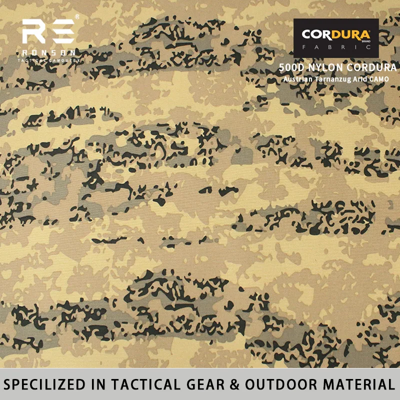 

Австрийский камуфляж Tarnanzug Arid 500D нейлон Cordura с камуфляжным принтом, ткань с полиуретановым покрытием, прочная для тактического снаряжения NIR IRR