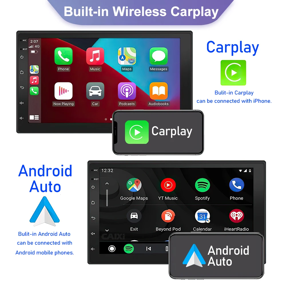 CAIXI 2Din Car Radio Multimedia For Opel Vauxhall Astra Antara Meriva Vivaro Combo Signum Vectra Corsa Wireless CarPlay Auto gps