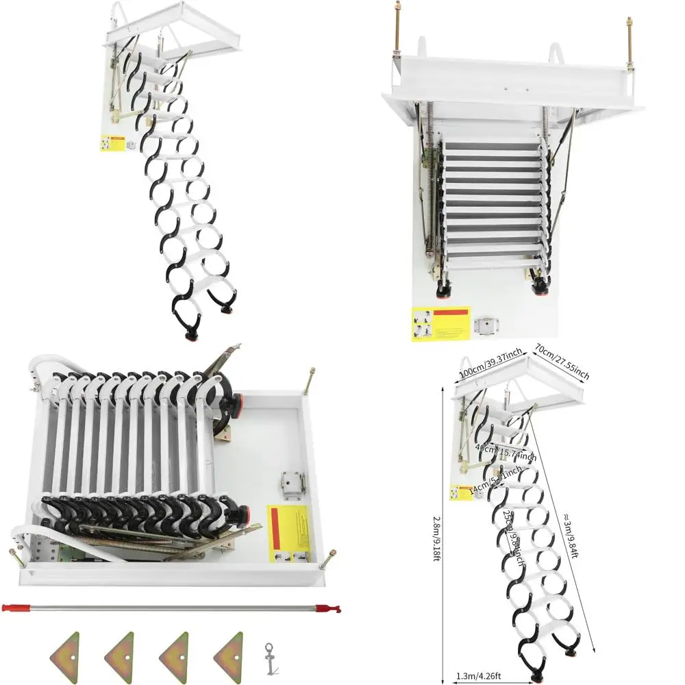 9Ft Folding Steel A… - image