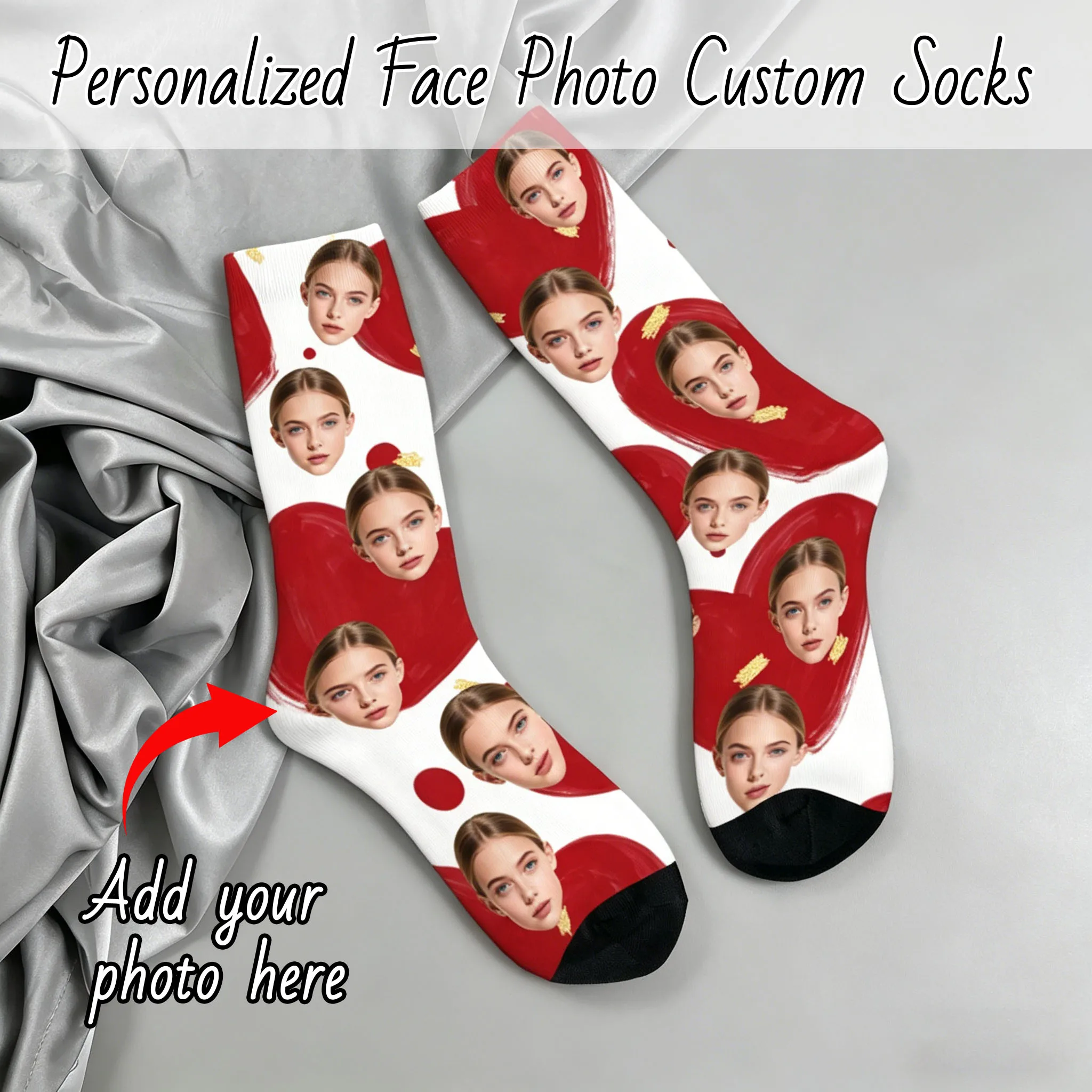 Calcetines personalizados con avatar para hombres y mujeres, calcetines con foto personalizada, calcetines con imagen, calcetines con foto, regalos personalizados