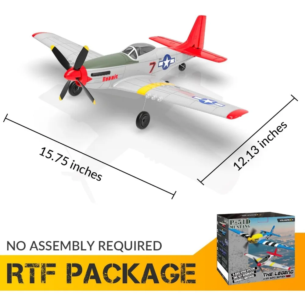 Avión RC con control remoto de 4 canales con giroscopio de 6 ejes, 3 modos, acrobacias aéreas y radiocontrol de 2,4 GHz para un fácil vuelo