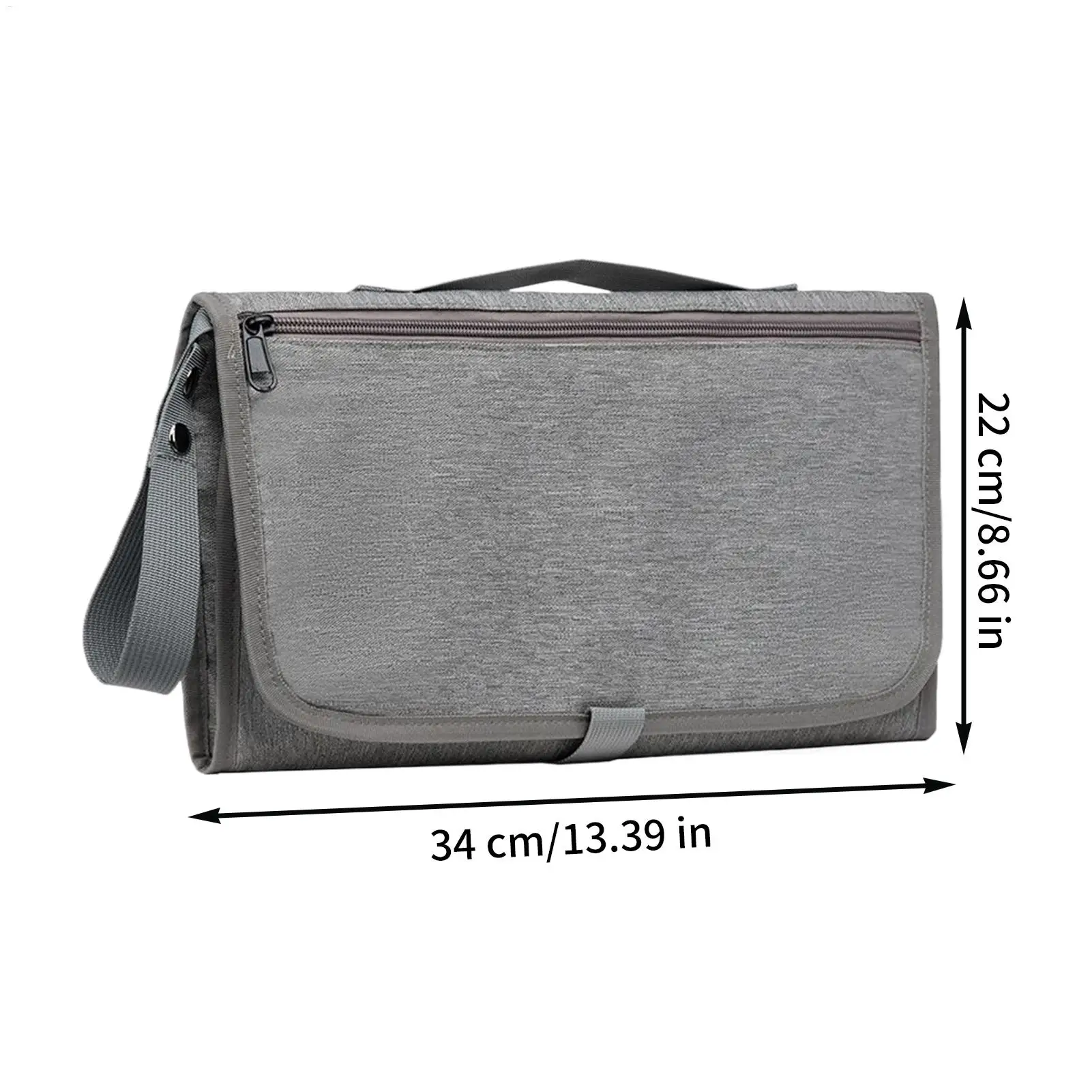 حقيبة حفاضات محفظة ذات سعة كبيرة حقيبة تخزين لحفاضات الأطفال مع وسادة تغيير الحفاضات للاستخدام اليومي والسفر على الشاطئ والرحلات القصيرة للعائلة