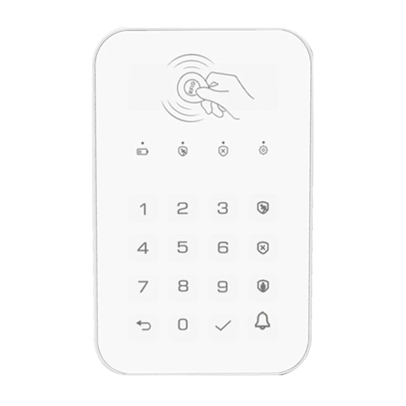 

Wireless Touch Keypad Lock 433Mhz Frequency Ev1527 Weapon Code Unlock Security System Code RFID Connected Alarm Center Durable