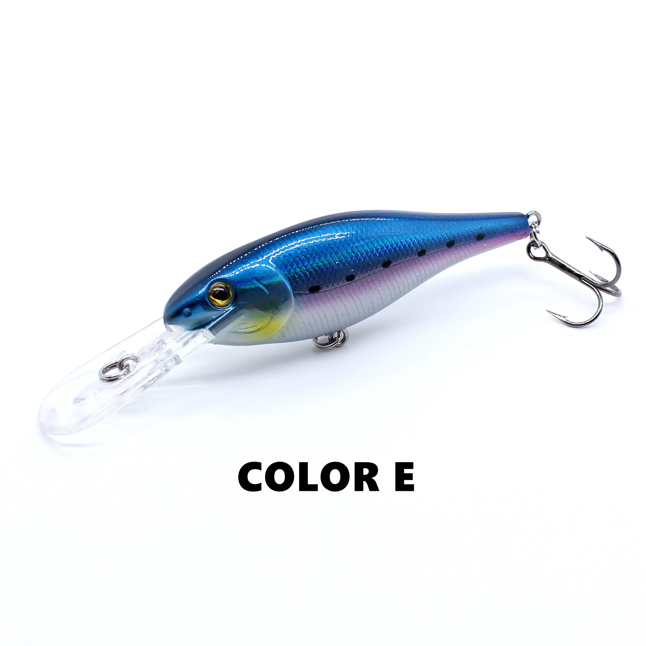 Crankbait Floating Minnow 70mm 8,8g Hardbait Crank Deep Diver Tiefe 1,5-3,3m Angelköder VMC Haken Tackle Qualität – Detail 9