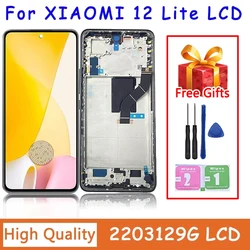 Super AMOLED For Xiaomi Mi 12 Lite lcd Display Touch Screen Digitizer Assembly for Xiaomi 12 Lite Mi12 Lite 2203129G lcd display