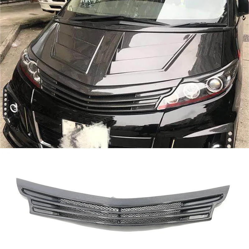 Wisdom Workshop Suitable for Toyota Estima ACR50 Carbon Fiber Modified Grille Middle and Late Period Fence Ghost Face Mask