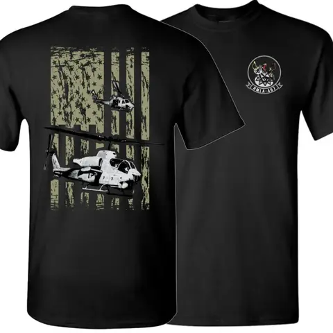 HMLA-467 Sabers Squadron AH-1W Super Cobra Attack Helicopter T Shirt New 100% Cotton Short Sleeve O-Neck T-shirt Casual Mens Top