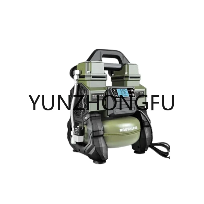 220V 1200W Portable Woodworking Air Pump Small  Air Compressor  Low Noise Spray Painting Air Pump High-Pressure Oil-Free