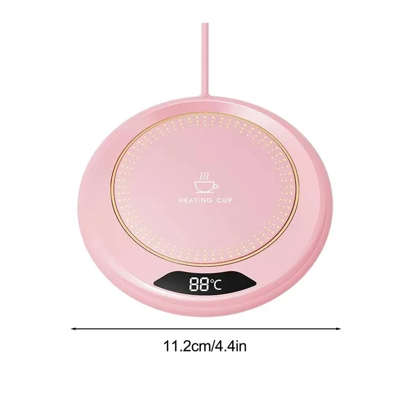 Thermostatic Heating Coaster USB Home Heating Coaster 3-speed Adjustment Heating 55 Degrees Constant Temperature