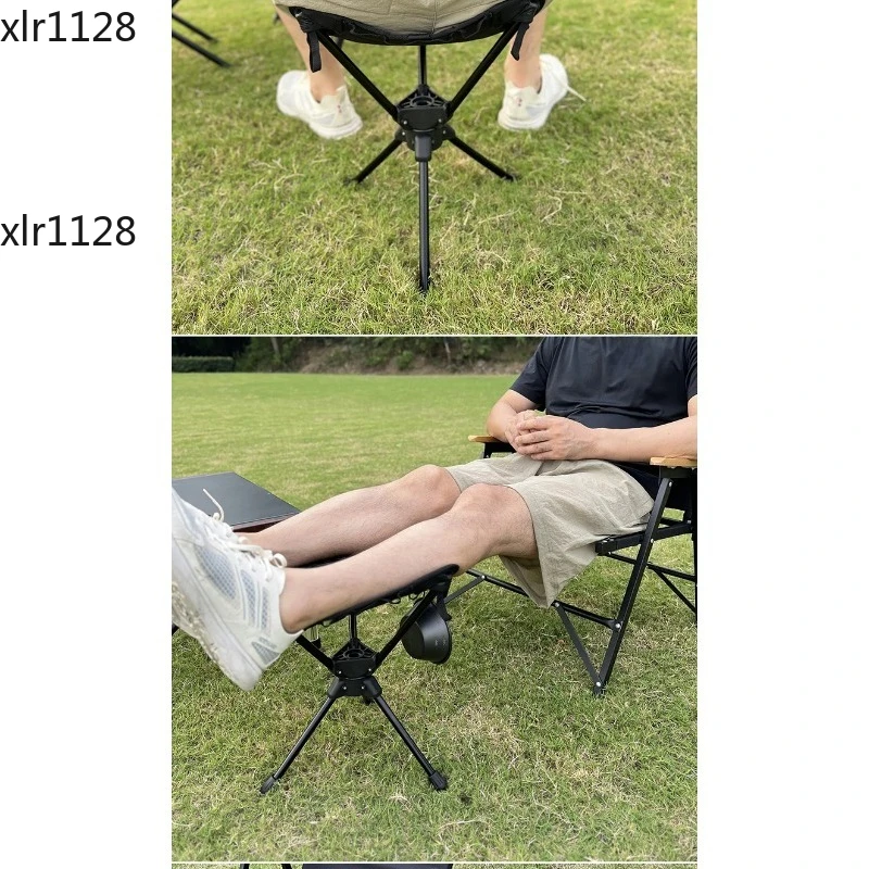 Lightweight Aluminum Alloy Triangular Folding Stool Portable Rotating Chair for Camping Hiking Picnic