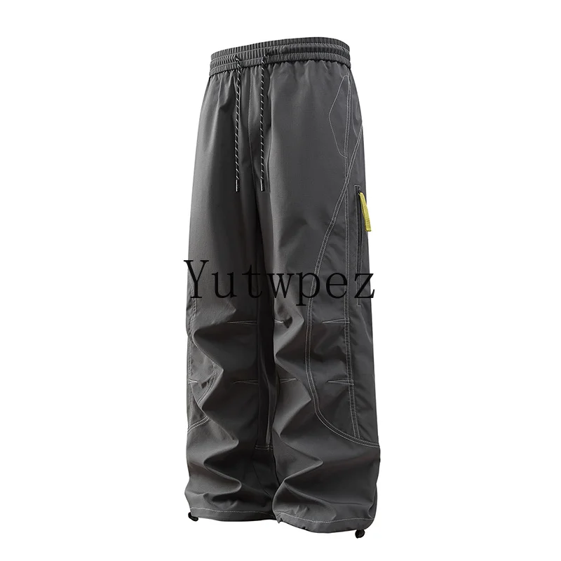 Spring Autumn 2026 Streetwear Harajuku Tactical Trousers Outdoor Mountaineering Work Sweatpants New Men Waterproof Cargo Pants