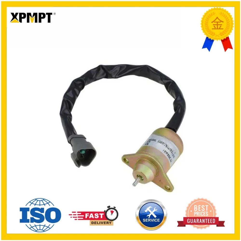 Suitable for excavator accessories Yanmar flameout switch solenoid valve OEM:1503ES-12S5SUC11S/1503ES-24S5SUC11S/SA-4564/SA-4920