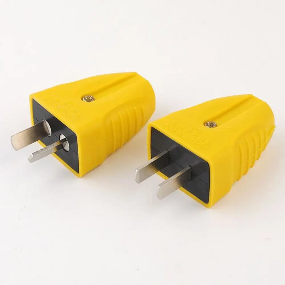 CN Two-Pin Power Wiring Plug 10-16A 250V Waterproof Anti Drop Industrial Plug Adapter Flame Retardant Rotatable Plug