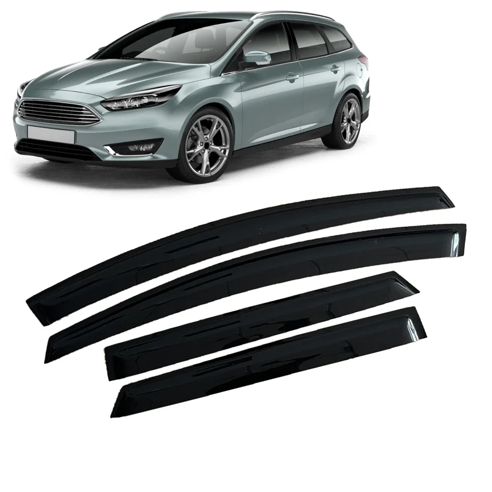 

Window Visor for FORD FOCUS MK3 WAGON 5-DOOR 2012 2013 2014 2015 2016 2017 2018 Wind Deflectors Rain Guards Door Visor Shades