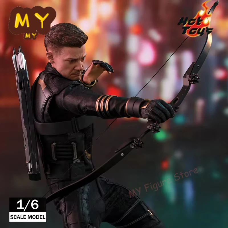 

Original Hot Toys Hawkeye Action Figure 1/6 The Avengers Anime Figures HT MMS532 Statue Deluxe Edition Model Collection Toy Gift