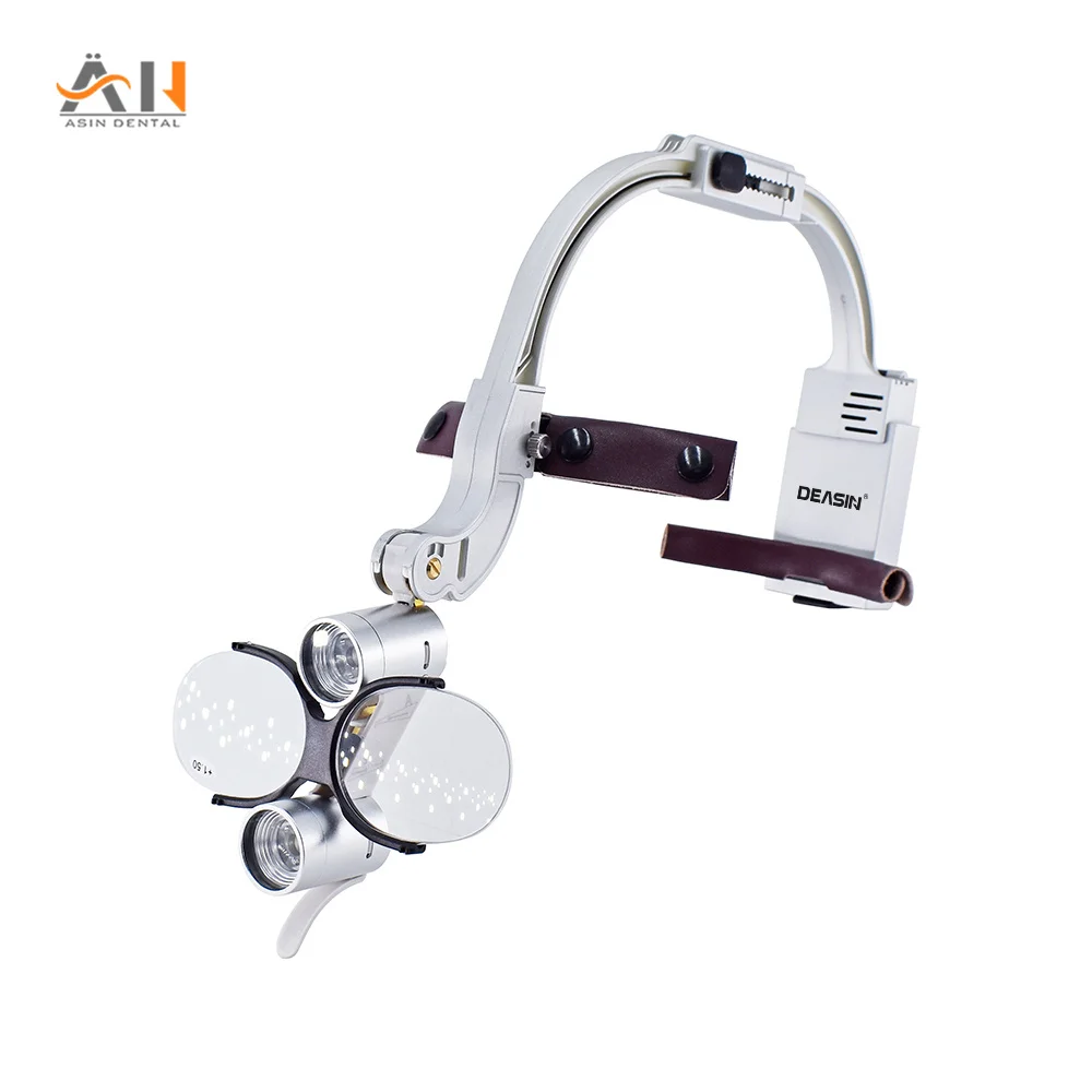 5w LED Dental Surgical Headlight 2.5x 3.5x Dental Led Head Light Lamp With LED Lamp Binocular Loupe