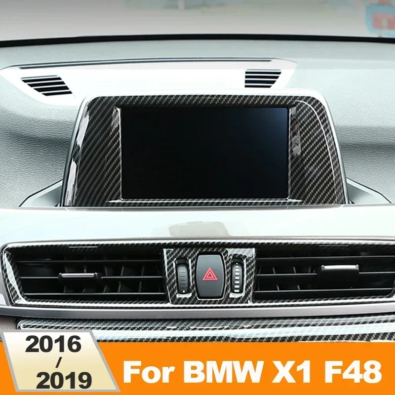 

ABS Car-styling Interior Navigation Control Panel Decorative Frame Cover Trim For BMW X1 F48 2016 2017 2018 2019 Accessories