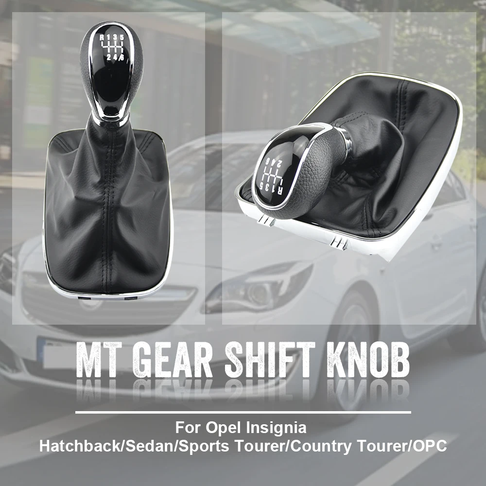 Shift Head, 6 Speed Gear Shift Knob Manual Shift Ball Stick For OPEL VAUXHALL Insignia 2008-2017